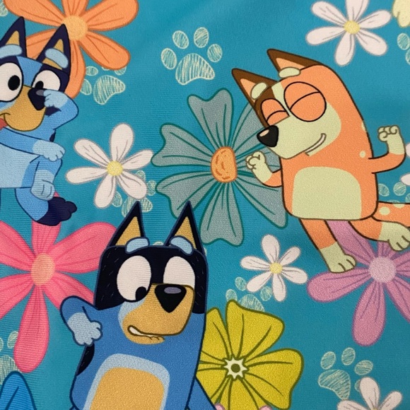 Little Girls Bluey Pups One Piece Ruffle UPF 50+ Swim Bathing Lightweight Suit 8 - Picture 6 of 8